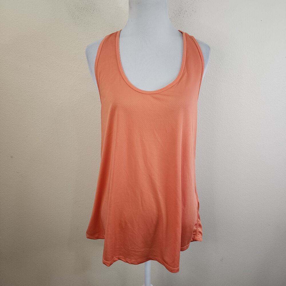 Zyia Top Womens 3XL Orange Vented Open Back Tank Lightweight Gym Train XXXL